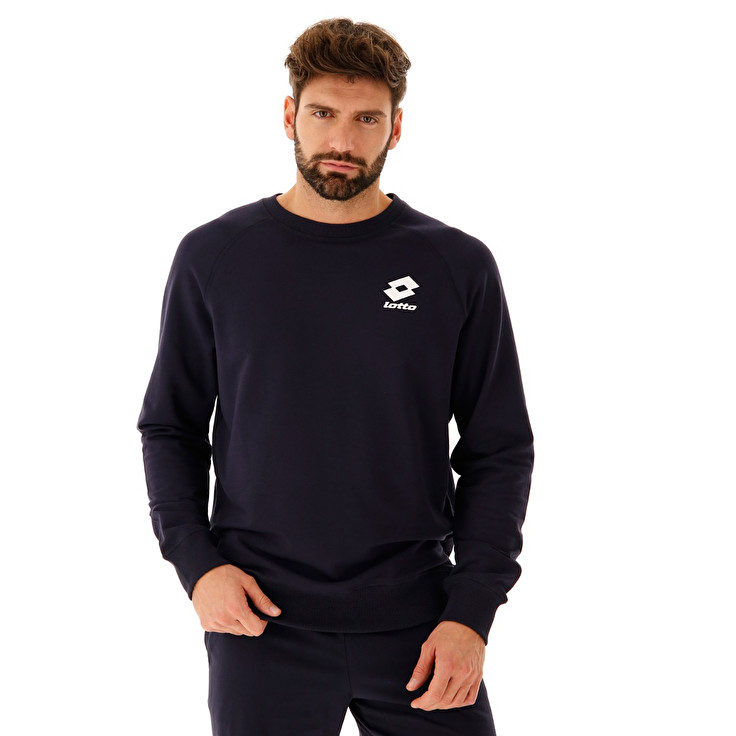 Lotto Smart Sweat Rn Ft Camisetas Hombre - Azul Marino - Colombia KYPSNIB-45